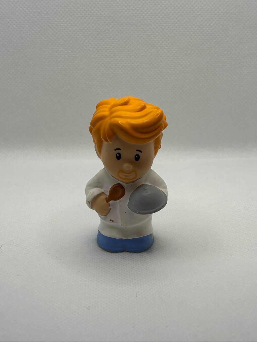 2/15$ 🦊 Fisher Price Little People Orange Hair Chef With Spoon And Serving Tray